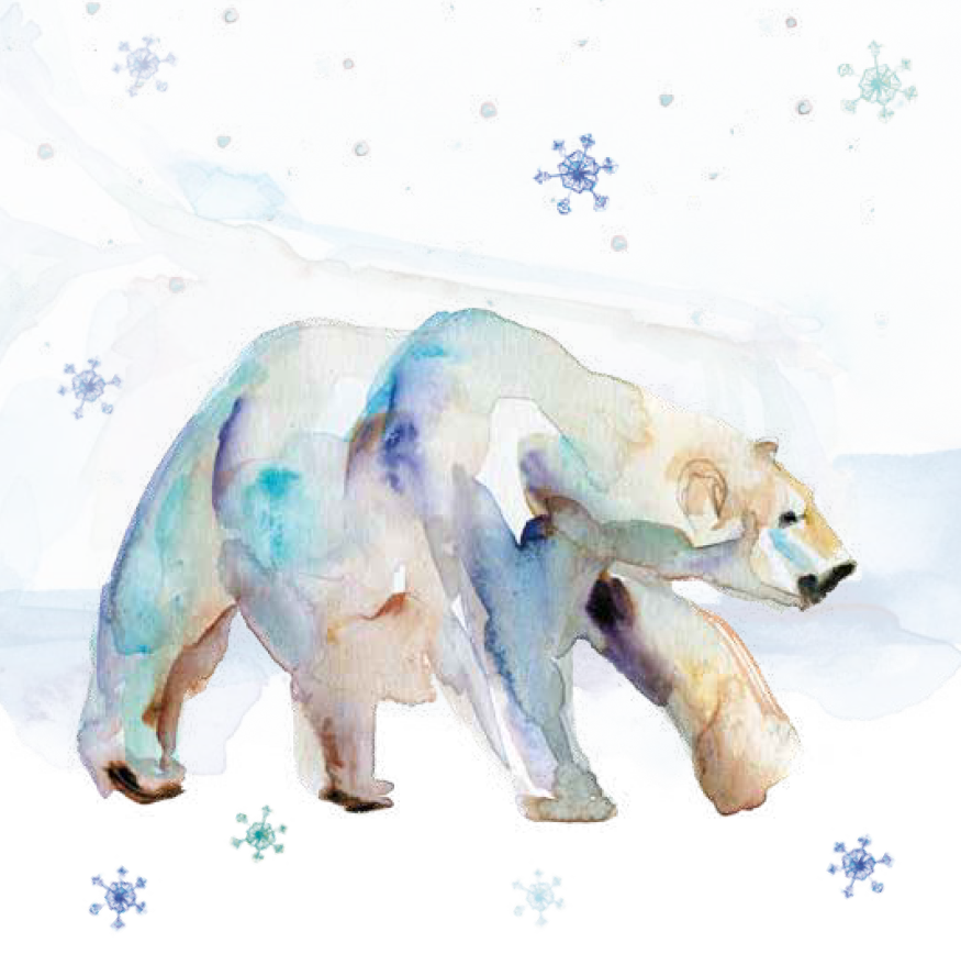 Bekking & Blitz x WWF kerstkaarten Arctic winter Michelle Dujardin 01 WWF-Webshop