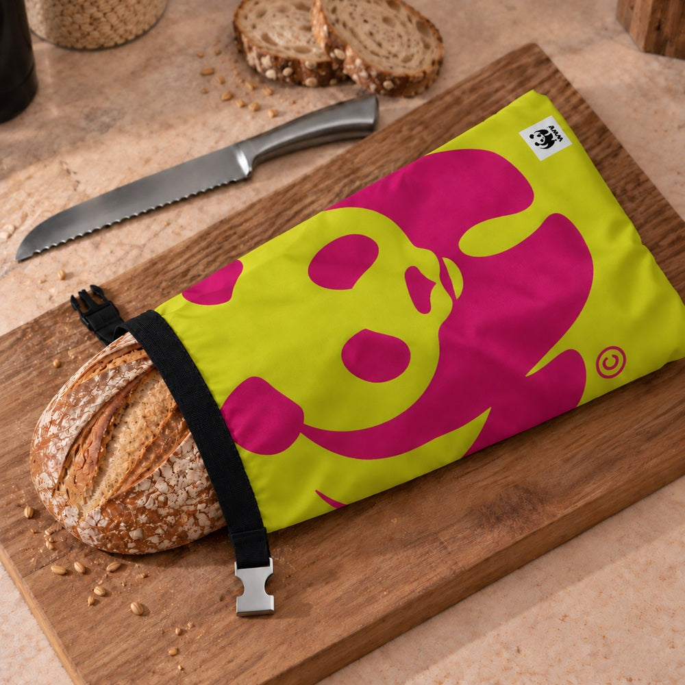 Broodnodig WWF herbruikbare broodzak Panda groen roze 02