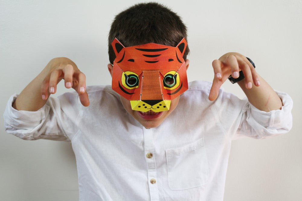 Knutselpakket 3D jungle maskers 04 WWF-Webshop