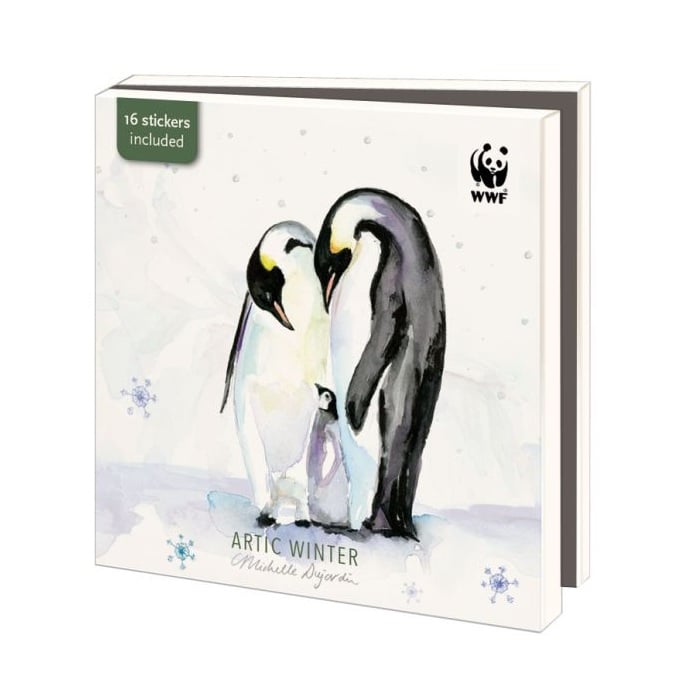 WWF kerstkaartenmapje - Artic Winter - Michelle Dujardin - 10 vierkante kerstkaarten met envelop