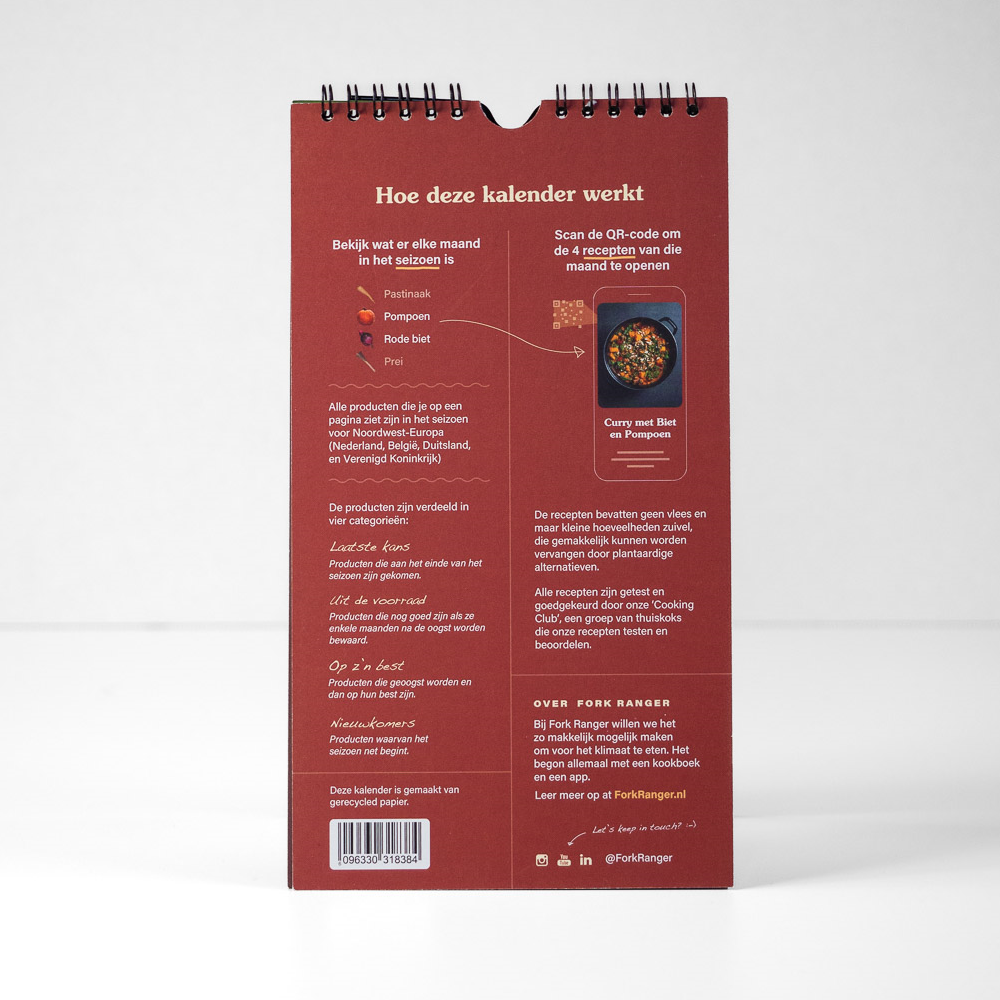 Seizoenskalender 'Koken met de Seizoenen'