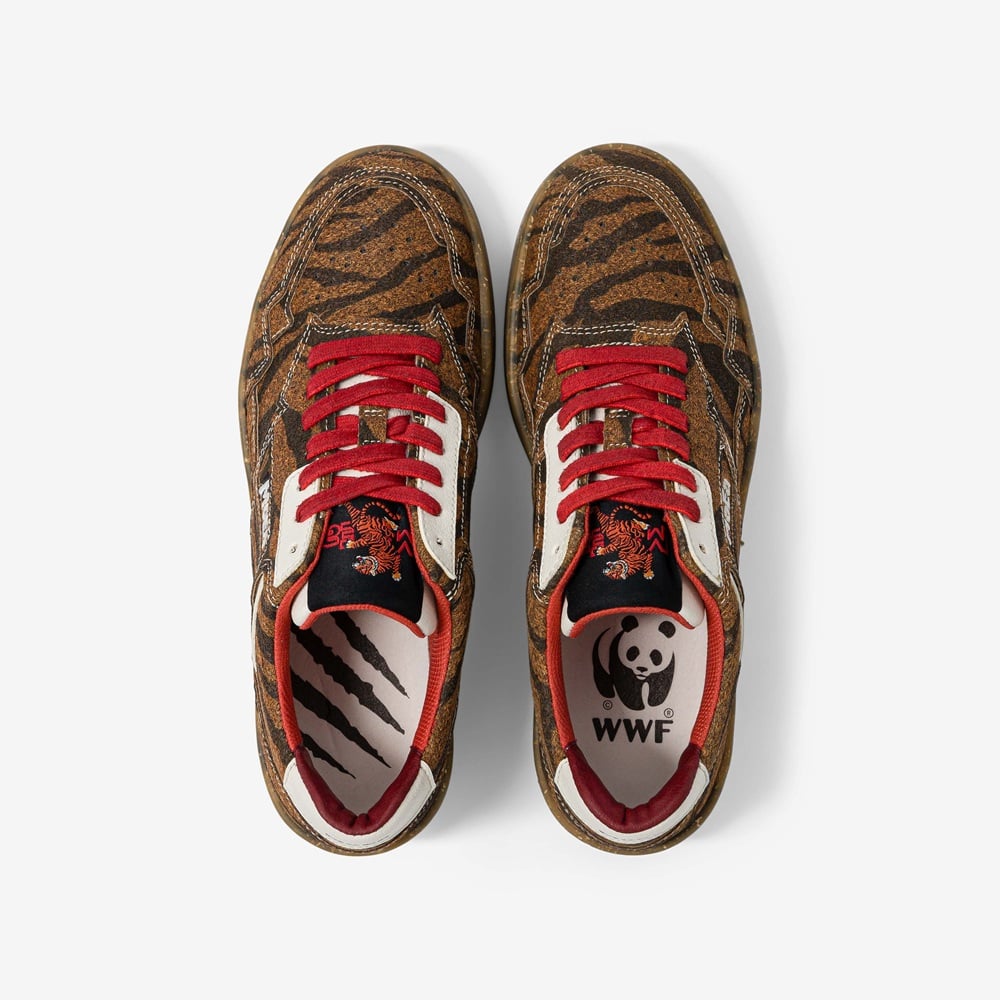 MoEa x WWF Gen1 Sneakers van palm - Tijgerprint