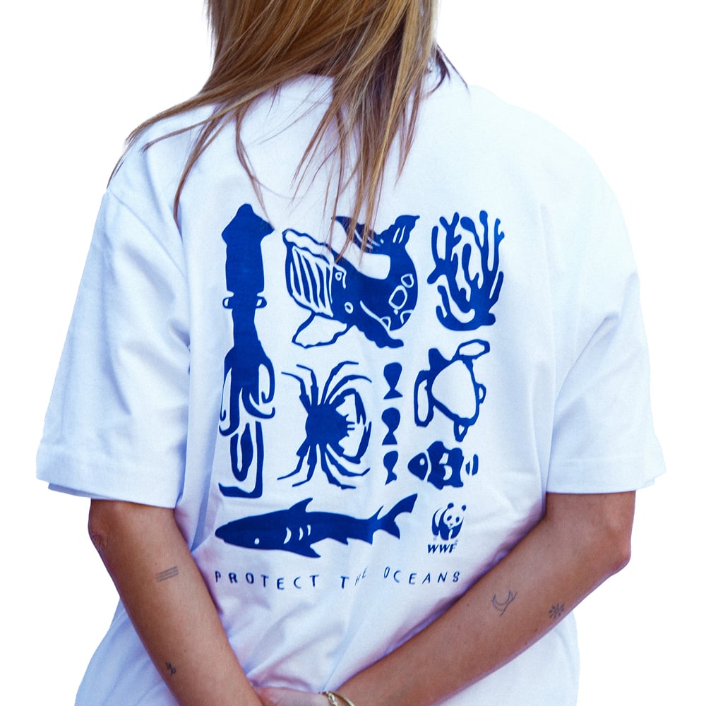 Protect the Oceans - Extra zwaar unisex t-shirt - wit