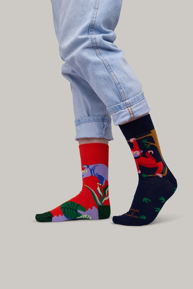 Forebel x WWF sock by sock Rhino 06 WWF-Webshop