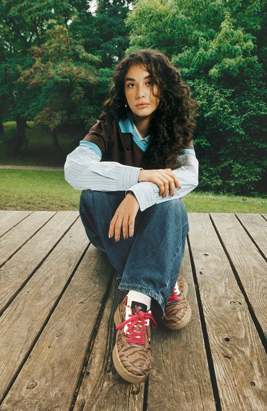 MoEa x WWF sneakers Gen1 Palm Tijgerprint sfeer WWF-Webshop