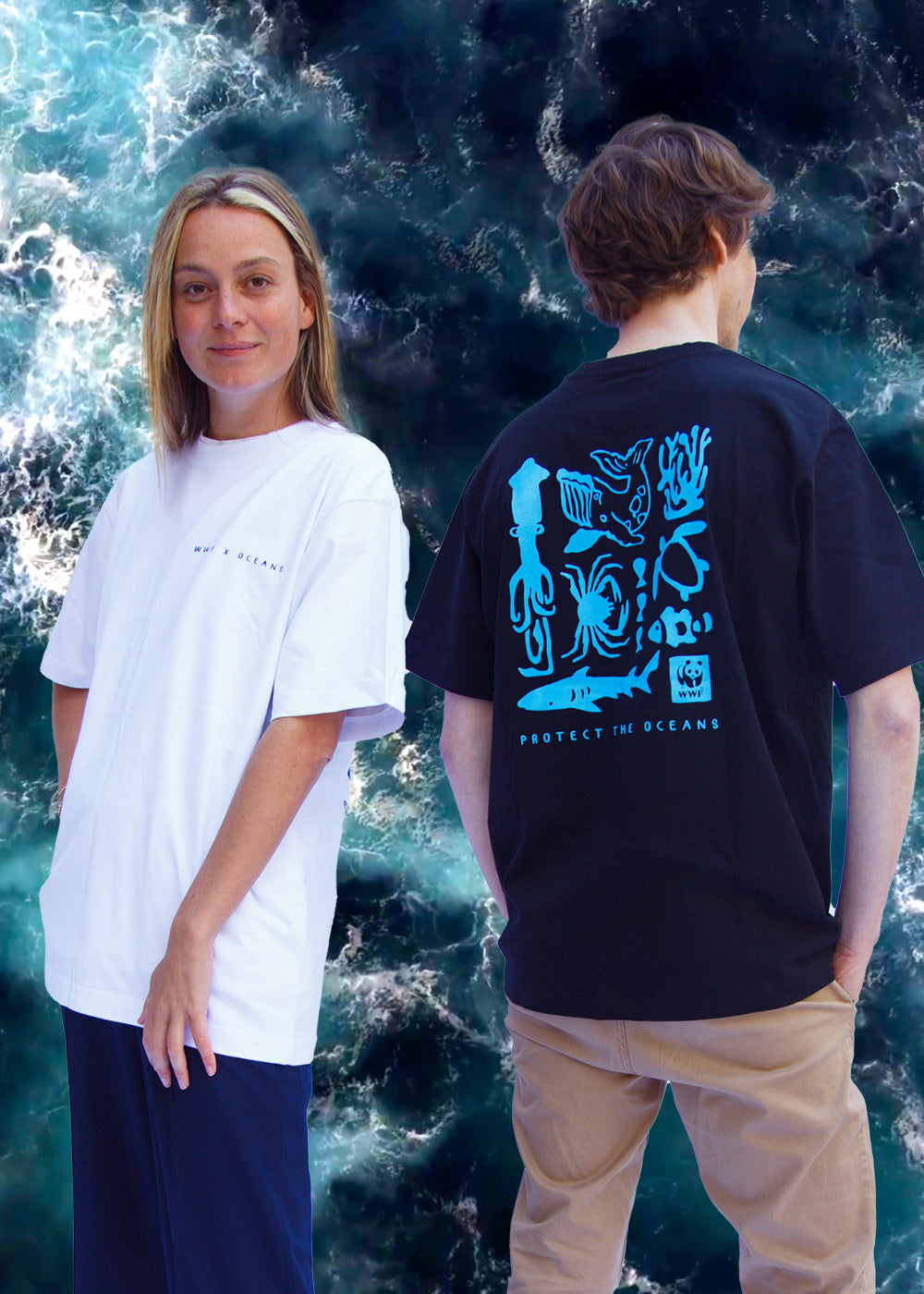 Oceanen Shirt BG Golven 2 WWF-Webshop