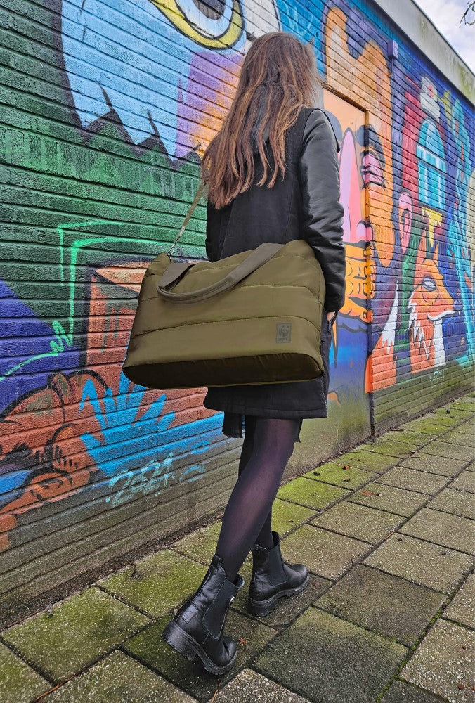 Puffy padded WWF shopper weekendtas 04 WWF-Webshop