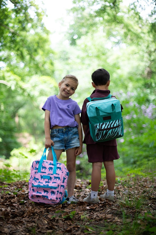 WWF Rugtassen back to school groen/roze 02 WWF-Webshop