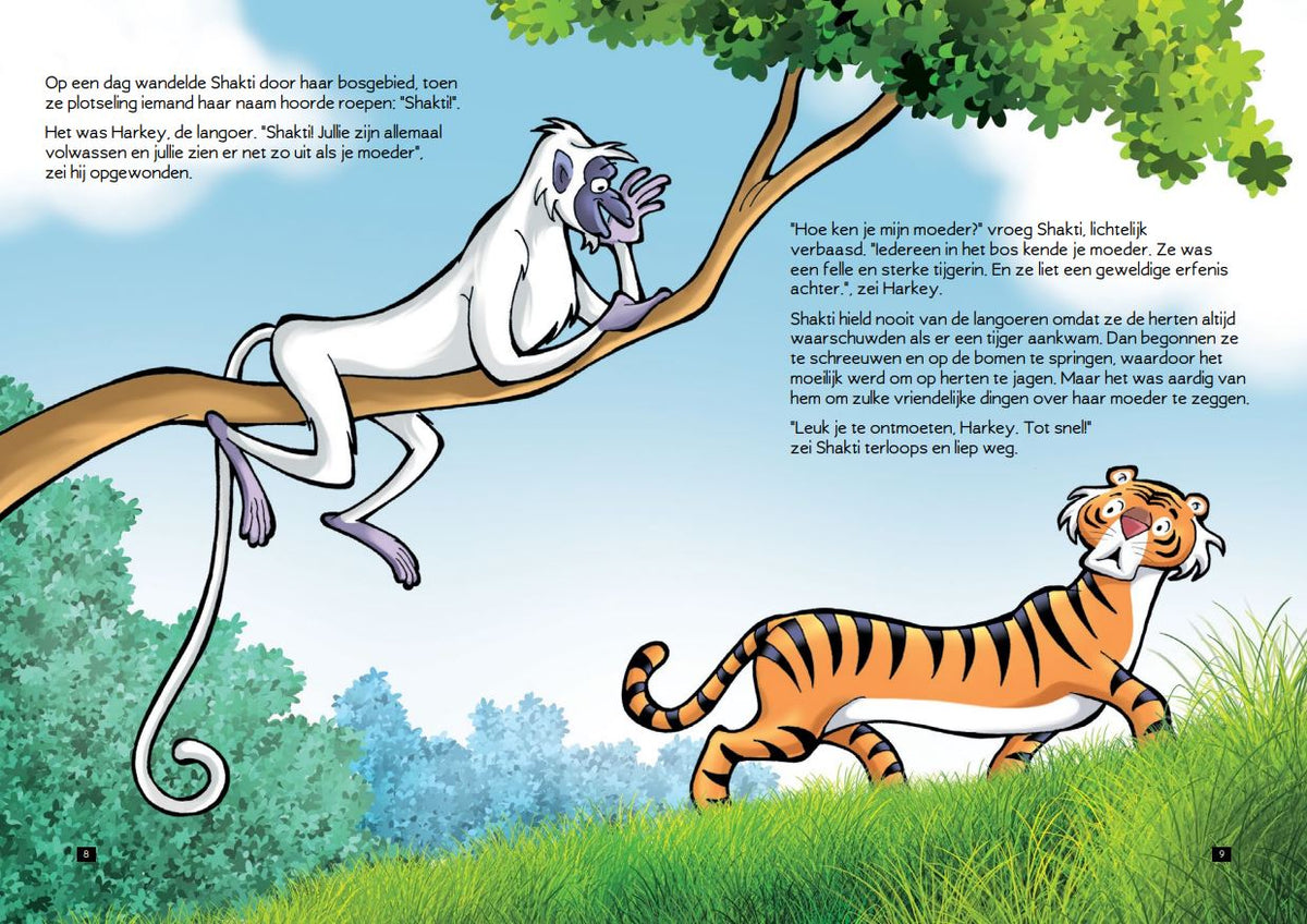 WWF boek de avonturen van Shakti pag 8-9 WWF-Webshop