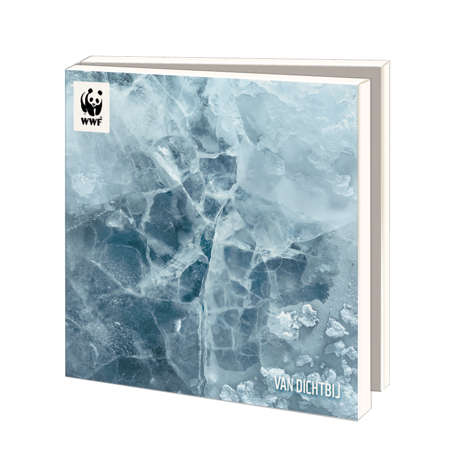 WWF ansichtkaartenmapje - Van dichtbij - 10 vierkante (kerst)kaarten met envelop