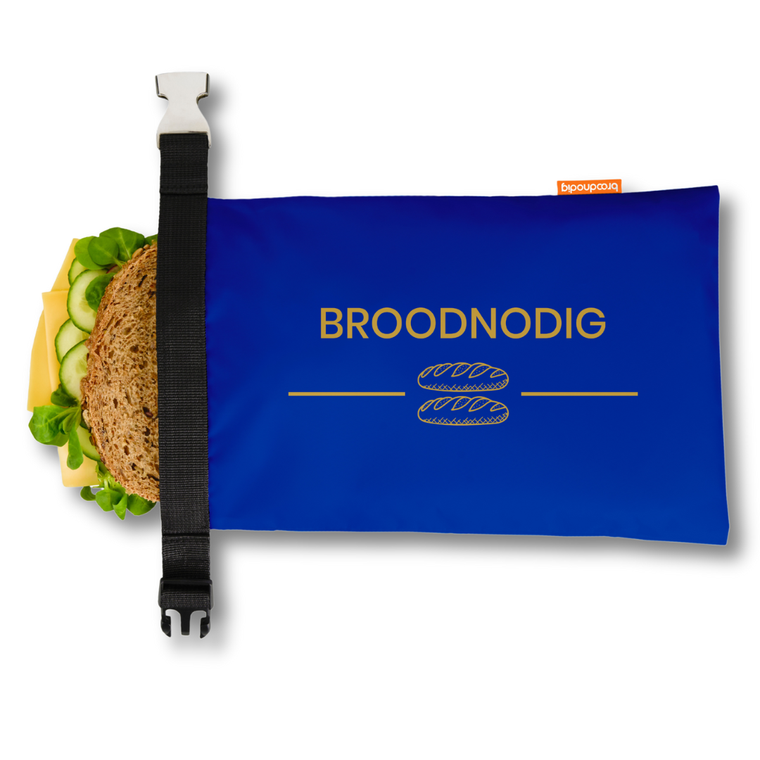 Broodnodig - Herbruikbare boterhamzak - Blauw