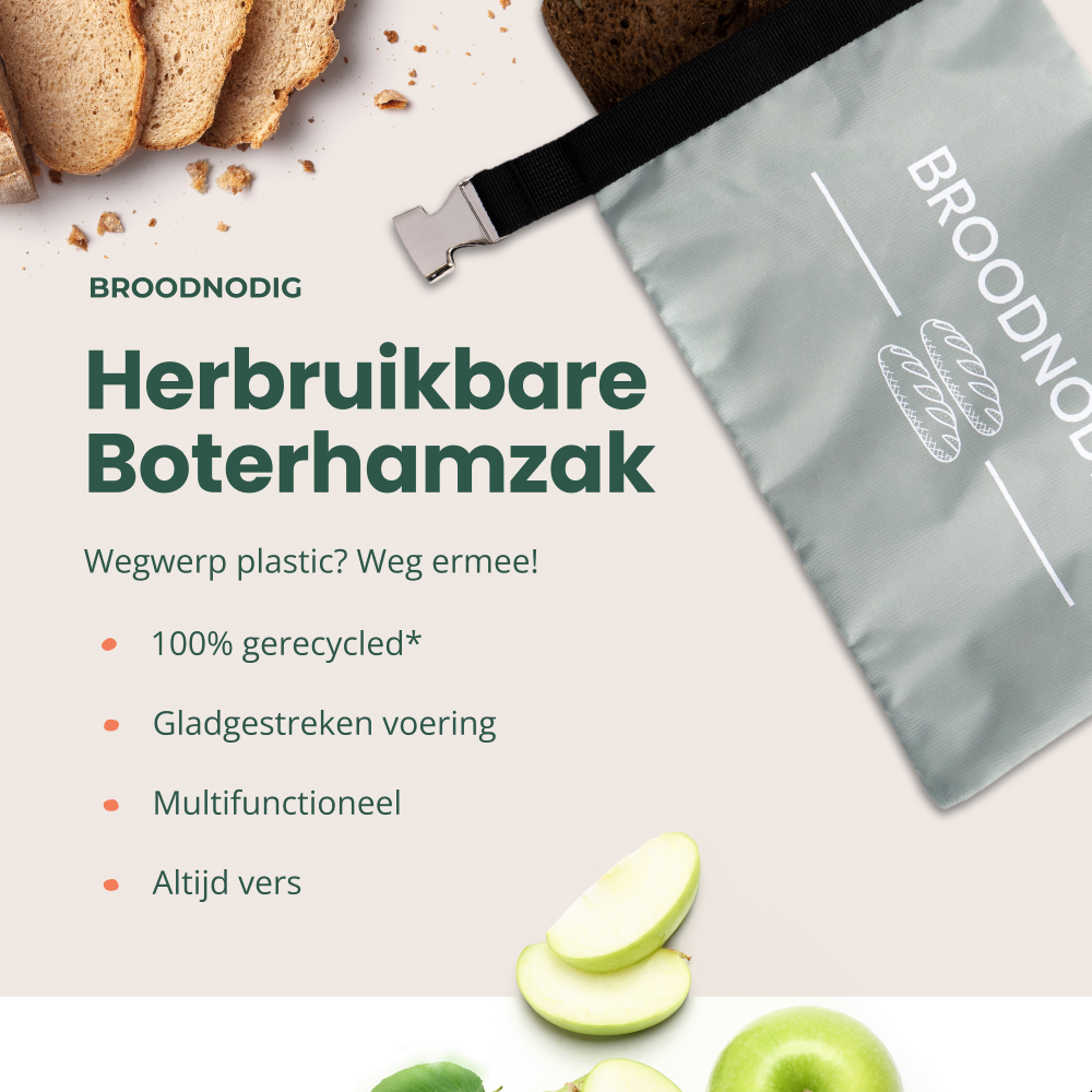 Broodnodig - Herbruikbare boterhamzak - Creamy Confetti