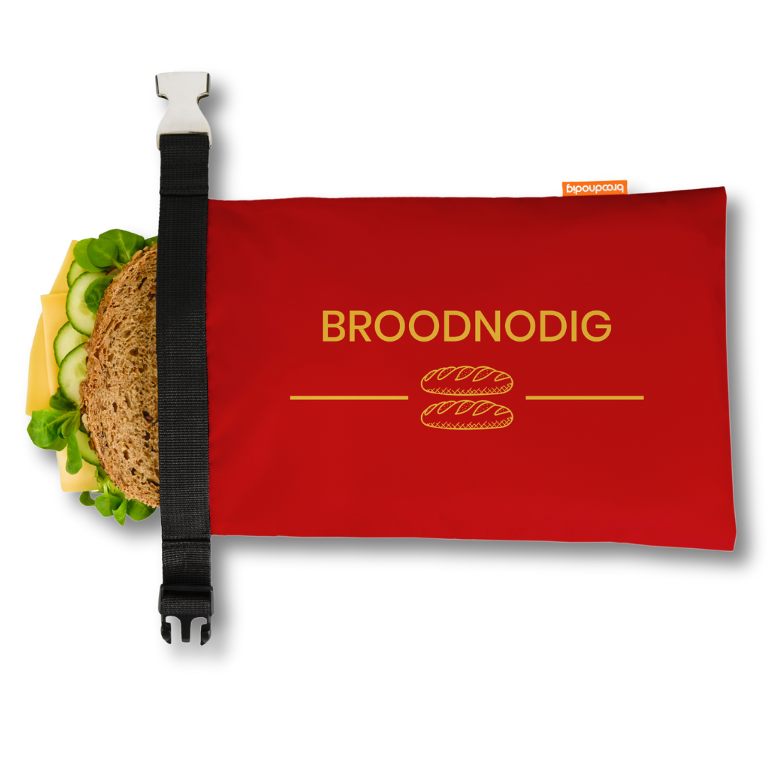 Broodnodig - Herbruikbare boterhamzak - Rood