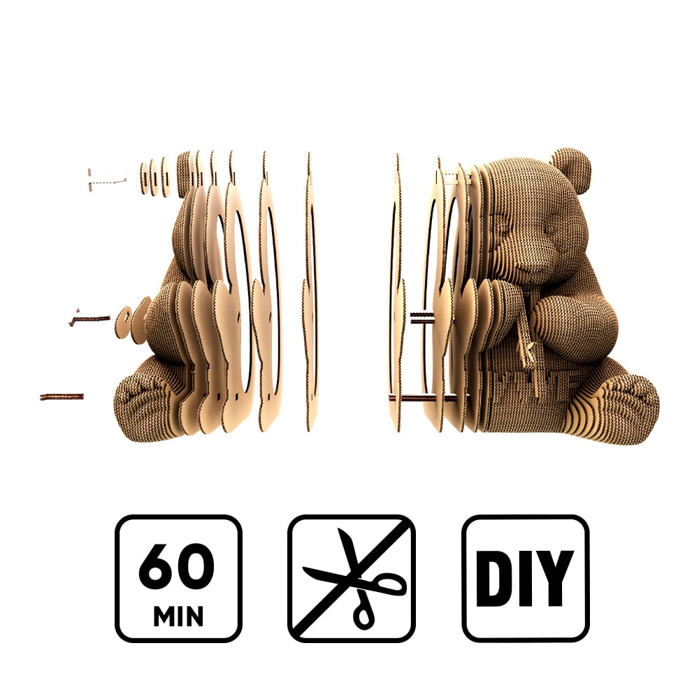 Cartonic 3D puzzel - Panda spaarpot