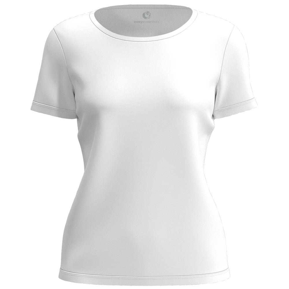 Circulair t-shirt - wit - dames