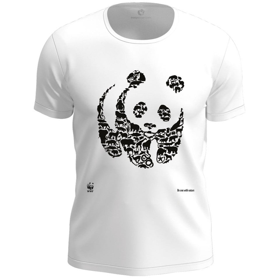 Circulair t-shirt - panda - unisex