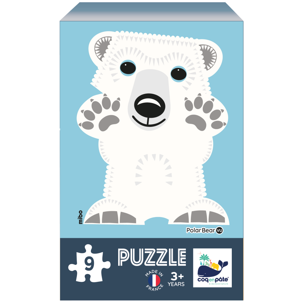 Coq en Pâte puzzel - 9 stukjes - ijsbeer