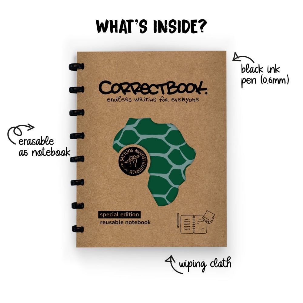 Correctbook uitwisbaar notitieboek - A5 – Wise Snake