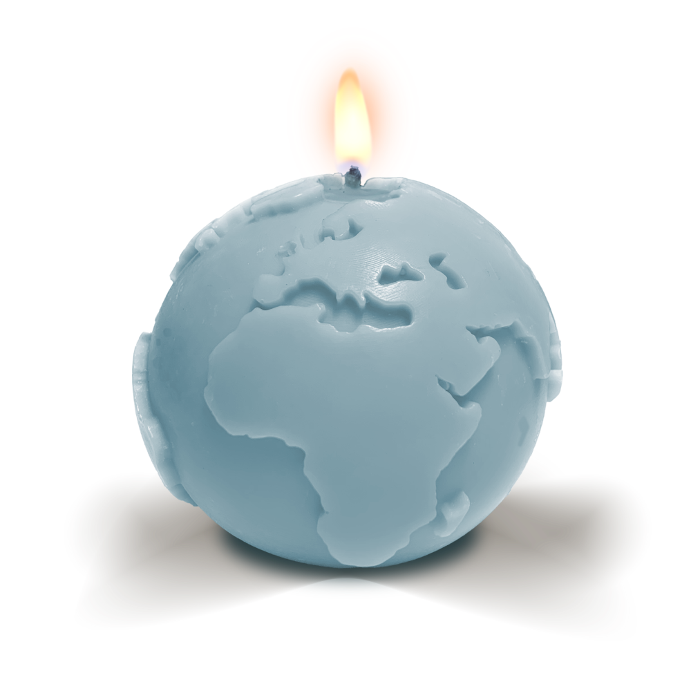 WWF Earth Hour wereldbol kaars