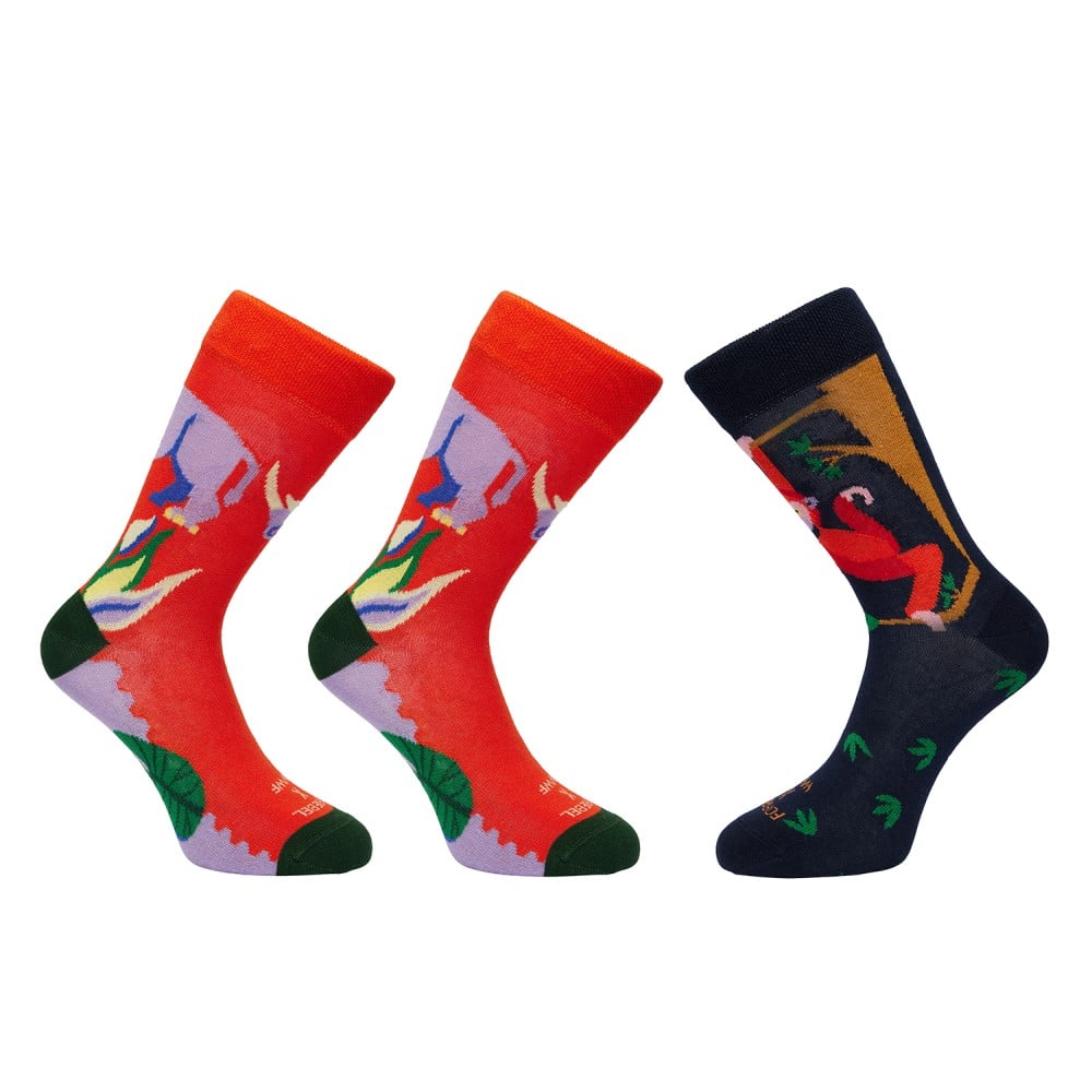 Forebel x WWF - sock by sock - Rhino - kindermaat