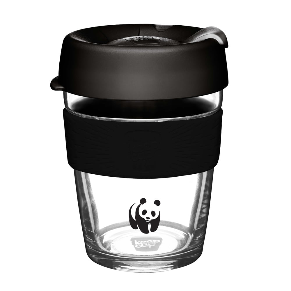 KeepCup glazen koffiebeker "Zwarte Panter"