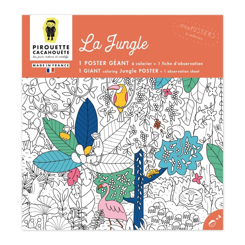 Kleurplaat XXL - De Jungle