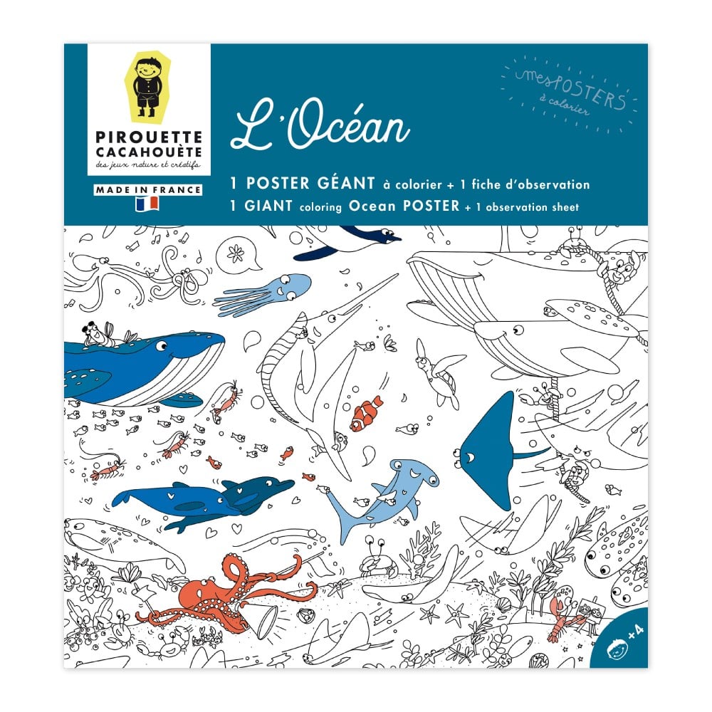 Kleurplaat XXL - De Oceaan