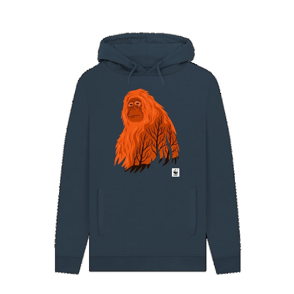 Nature's Voice Orangutan - hoodie - donkerblauw - dames