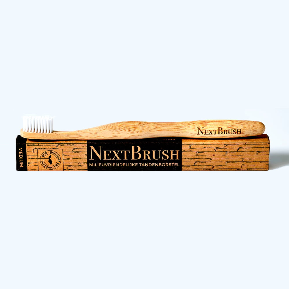 NextBrush bamboe tandenborstel - Medium