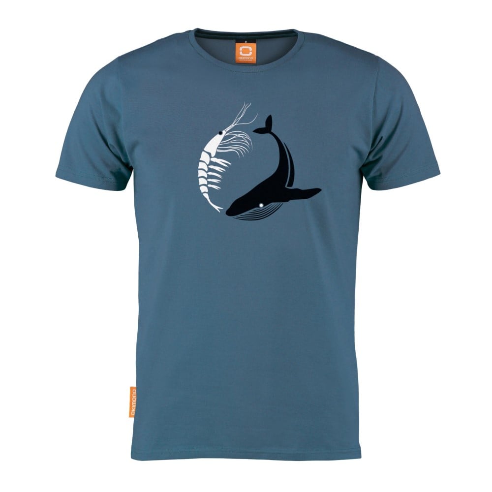 Okimono x WWF - Circle of Life - blauw - heren - ronde hals