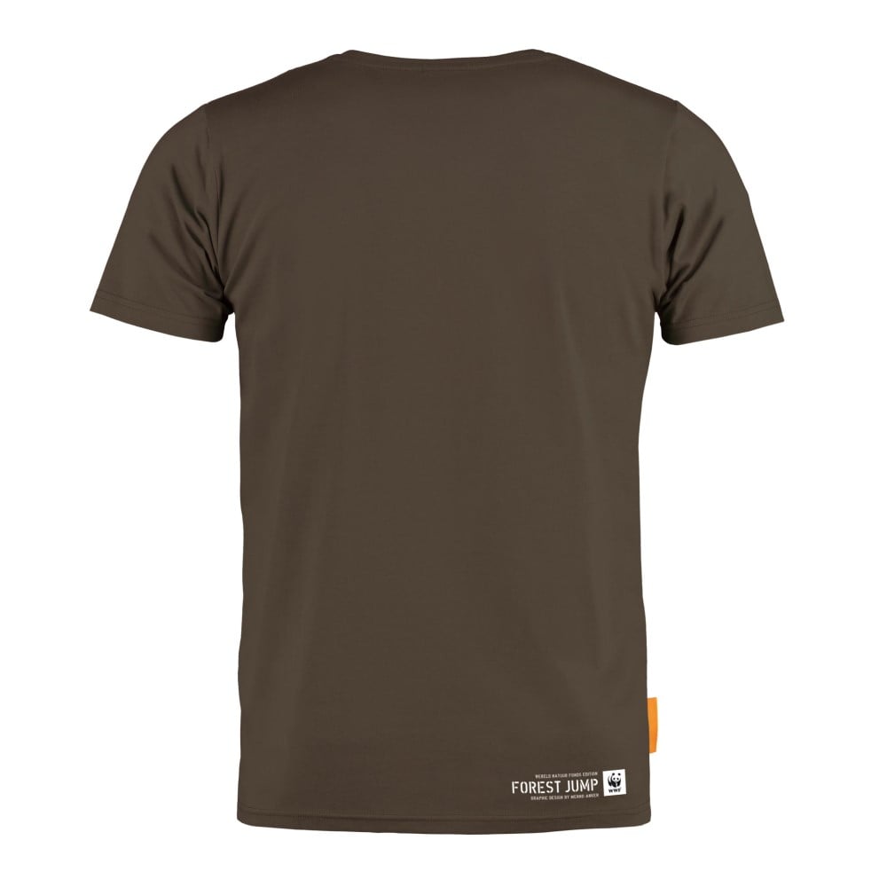 Okimono x WWF - Forest Jump - bruin - heren - ronde hals
