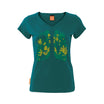 Okimono x WWF - Groene Longen - donkergroen - dames - V-hals