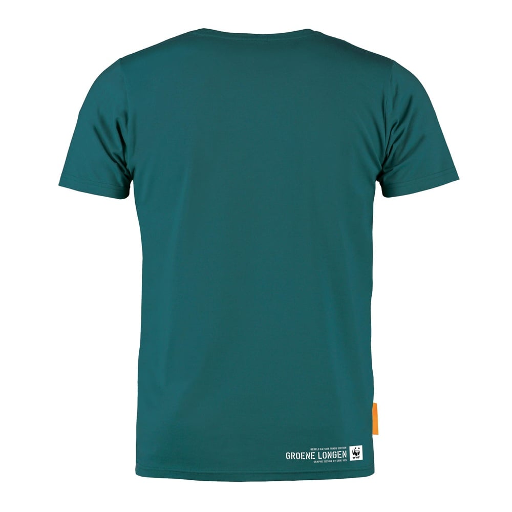 Okimono x WWF - Groene Longen - donkergroen - heren - ronde hals