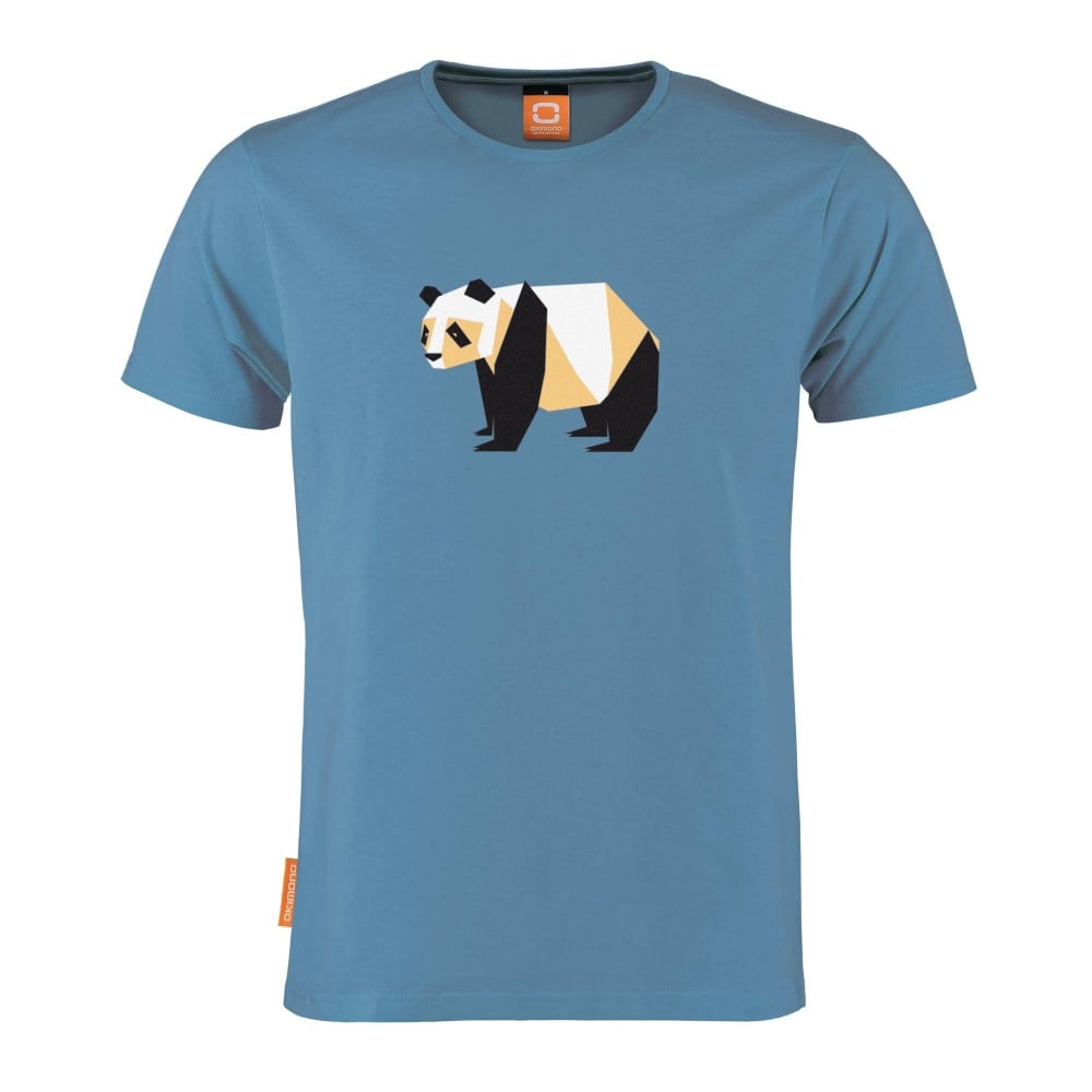 Okimono x WWF - Panda - blauw - heren - ronde hals