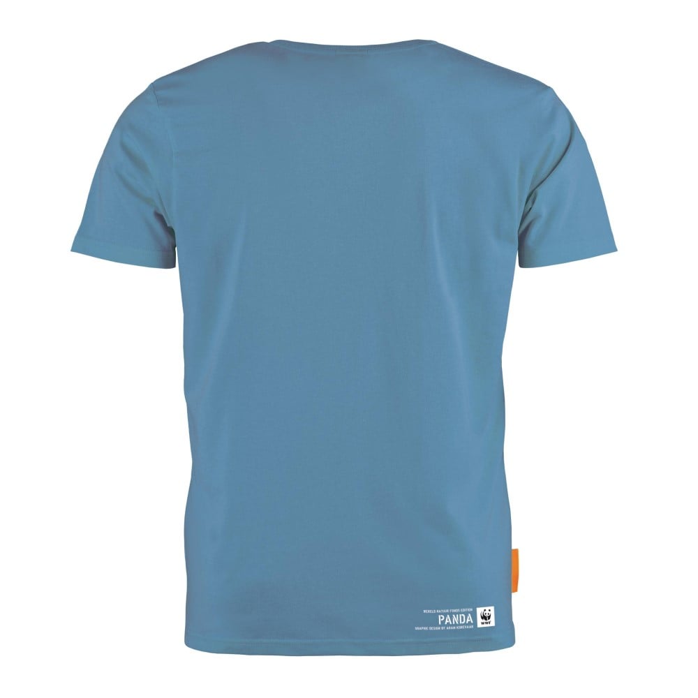 Okimono x WWF - Panda - blauw - heren - ronde hals