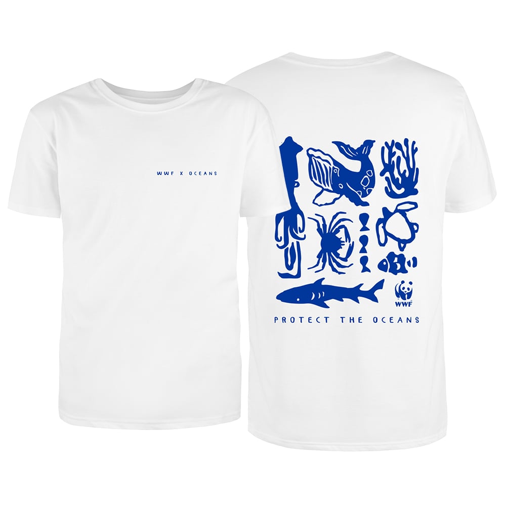 Protect the Oceans - Extra zwaar unisex t-shirt - wit