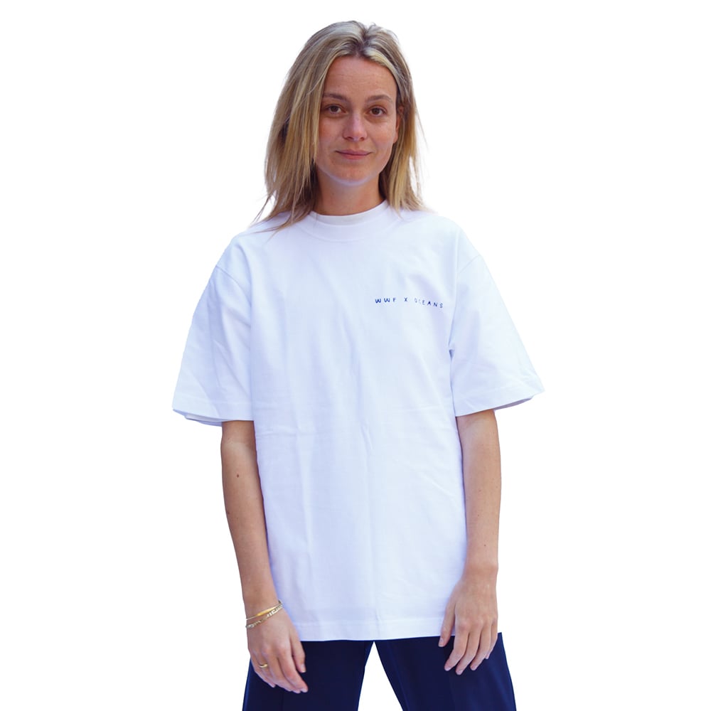 Protect the Oceans - Extra zwaar unisex t-shirt - wit