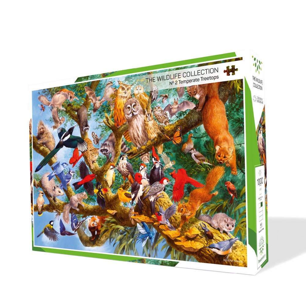 The Wildlife Collection – Puzzel Nr. 2 - Temperate Treetops - 1000 stukjes