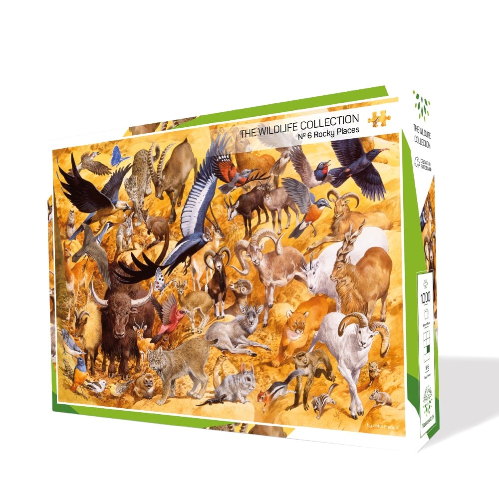 The Wildlife Collection – Puzzel Nr. 6 - Rocky Places - 1000 stukjes