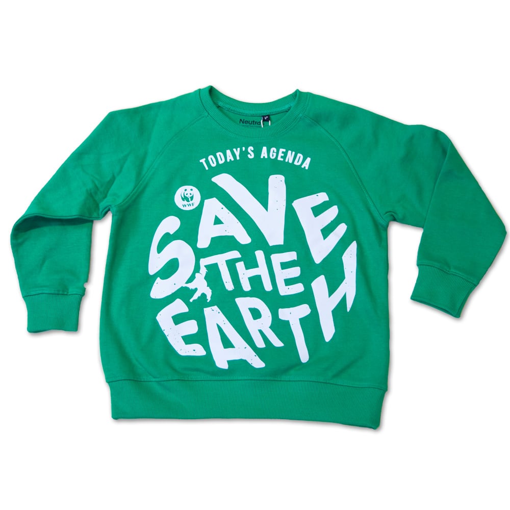Sweater WWF Rangers - Save the Earth - Groen