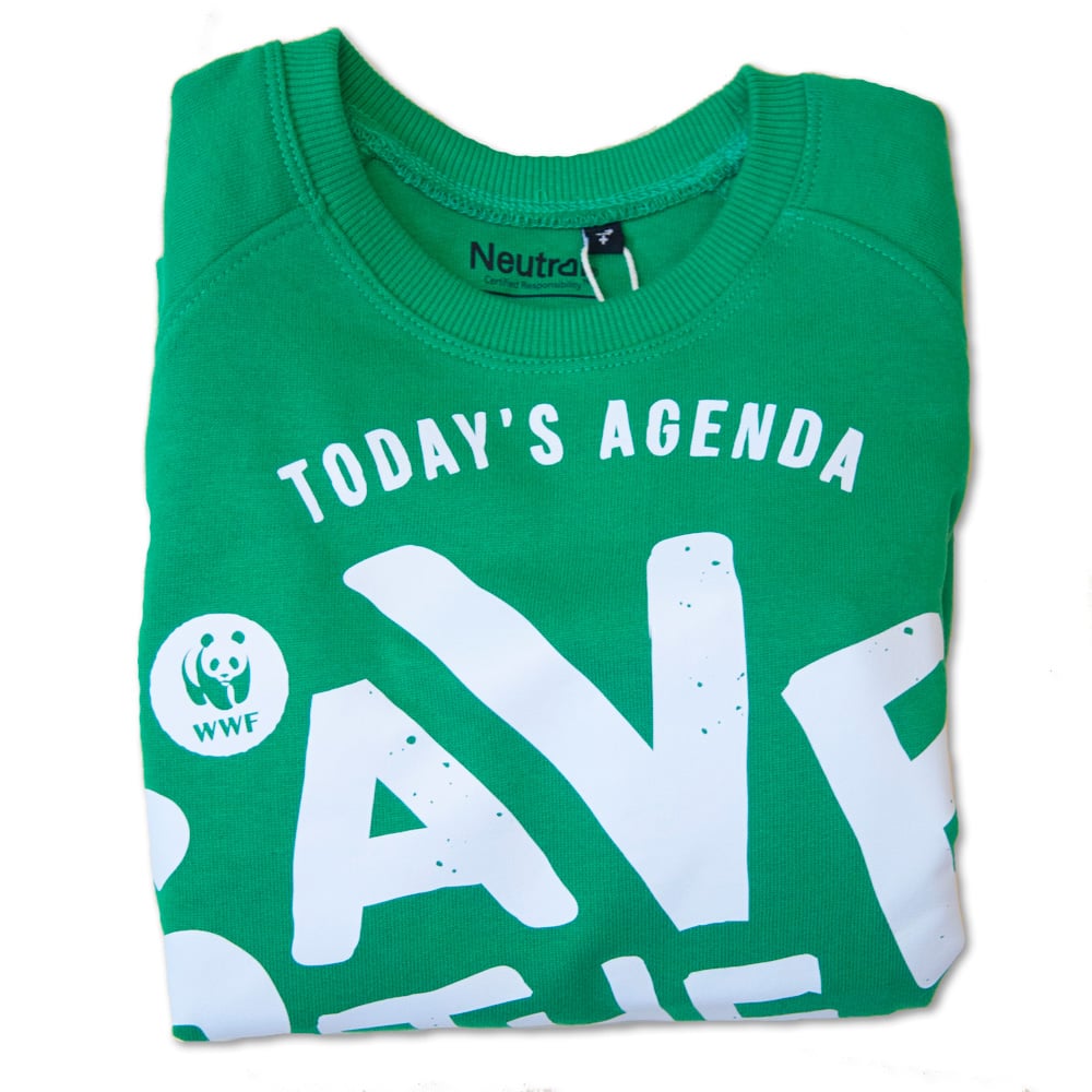 Sweater WWF Rangers - Save the Earth - Groen