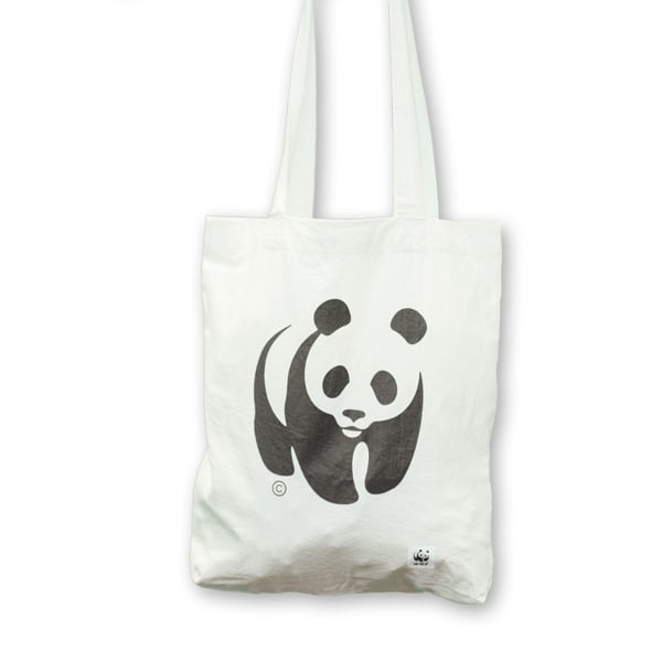 Tote Bag - WWF panda - naturel