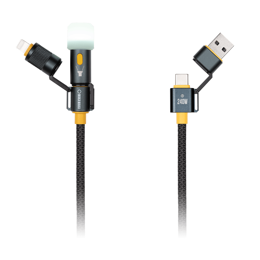 WakaWaka Connect Pro - Multiplug USB kabel