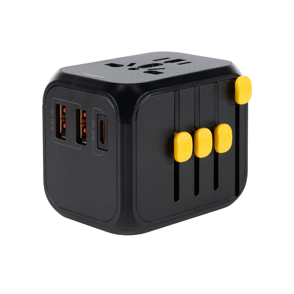 WakaWaka Travelcharger - Wereldstekker met USB