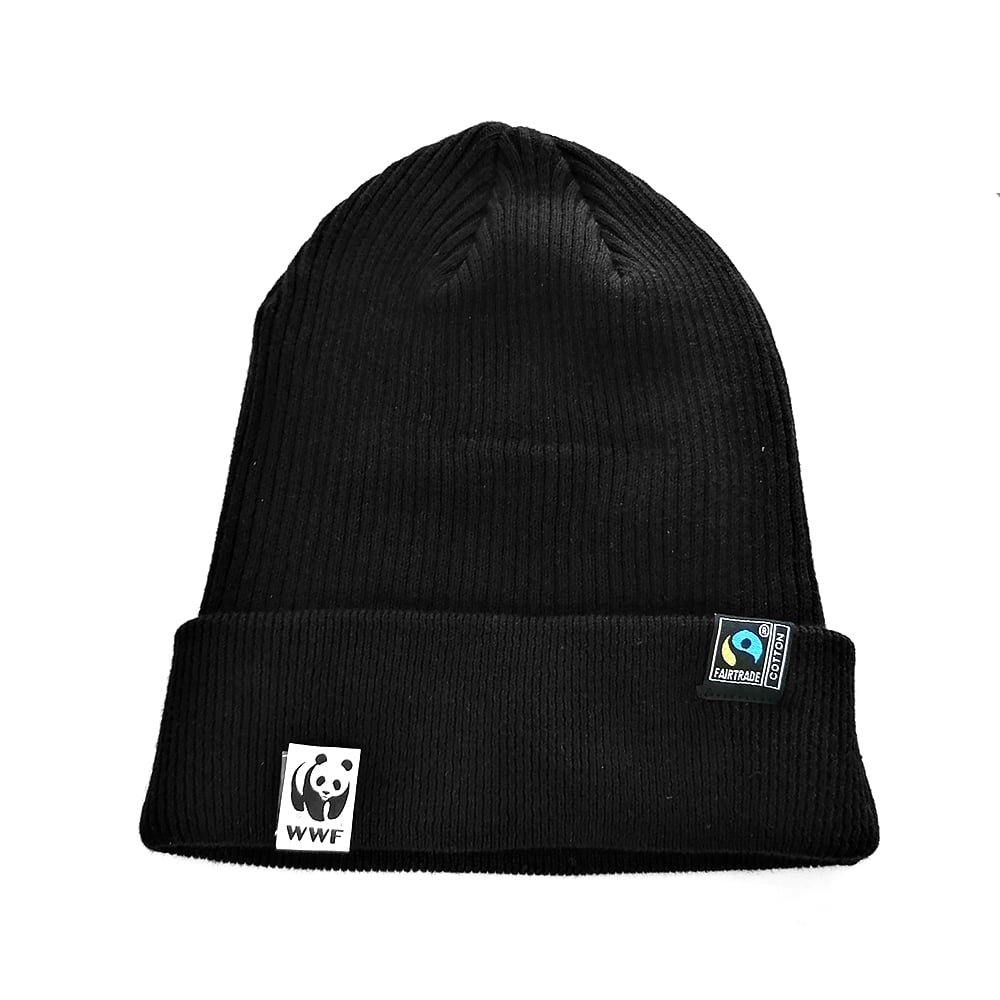 WWF beanie muts - zwart - panda logo