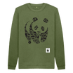 WWF heren sweater - panda - kaki