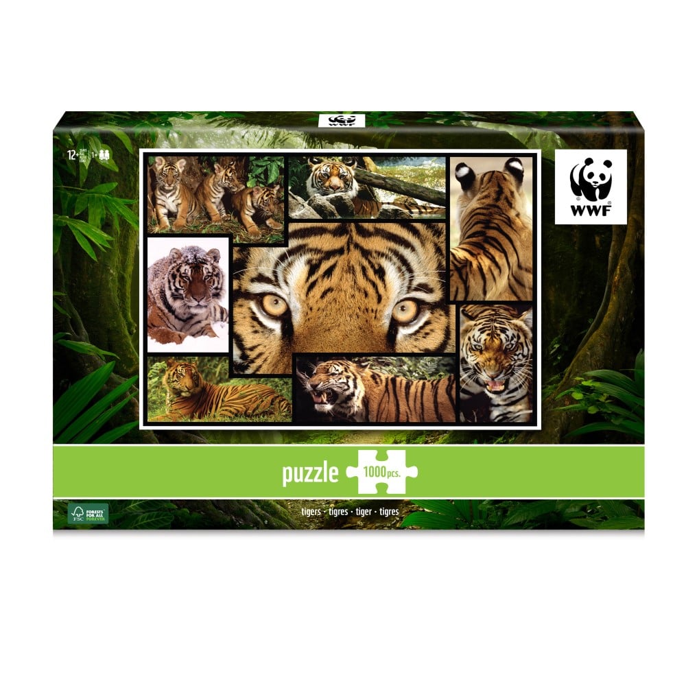 WWF puzzel - tijger - 1000 stukjes