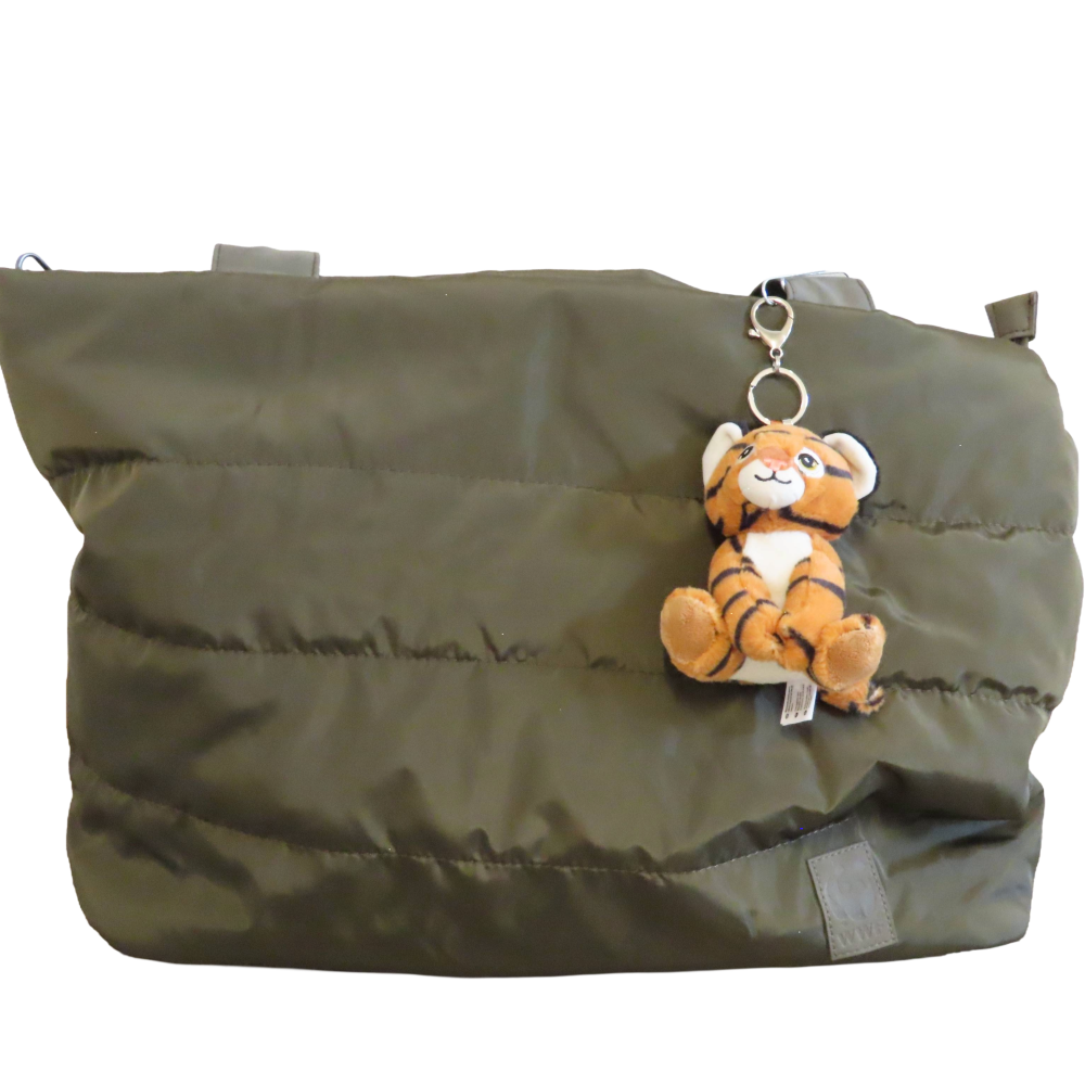 WWF-shopper met bag charm tijger