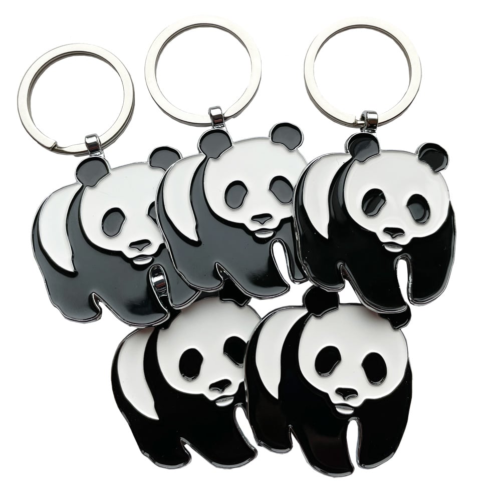 WWF Panda logo sleutelhanger - set van 5
