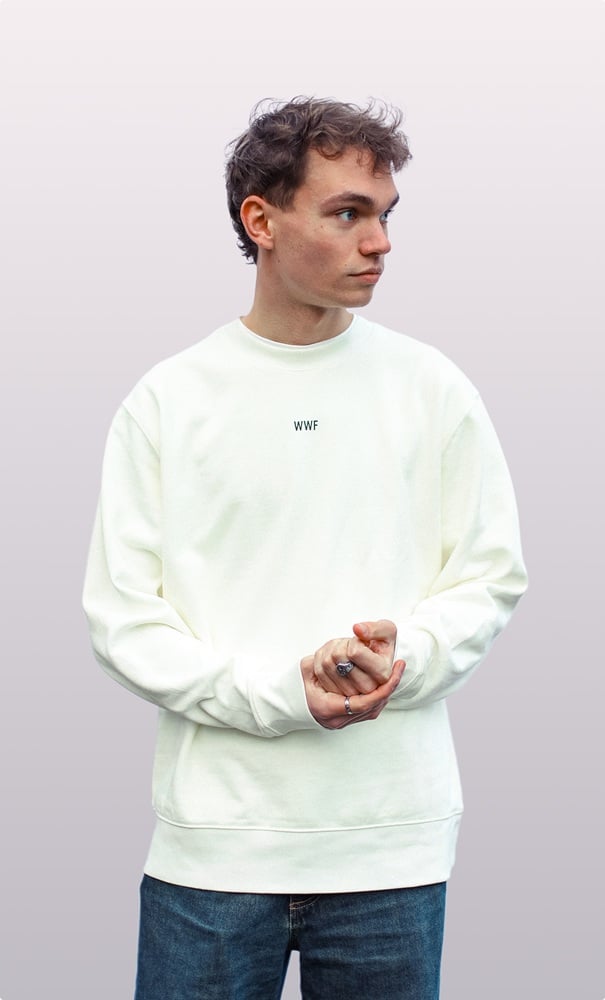 WWF unisex sweater - Stay Wild - Off white